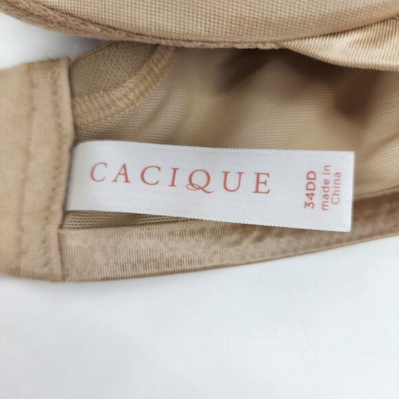 Cacique Smooth Lightly Lined Full Coverage Underwire Bra Size 34DD - Picture 4 of 6